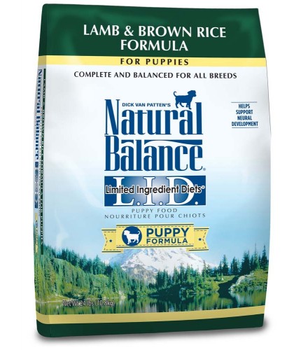 Natural Balance LID Lamb & Brown Rice Puppy Formula Dry Dog Food 24lb